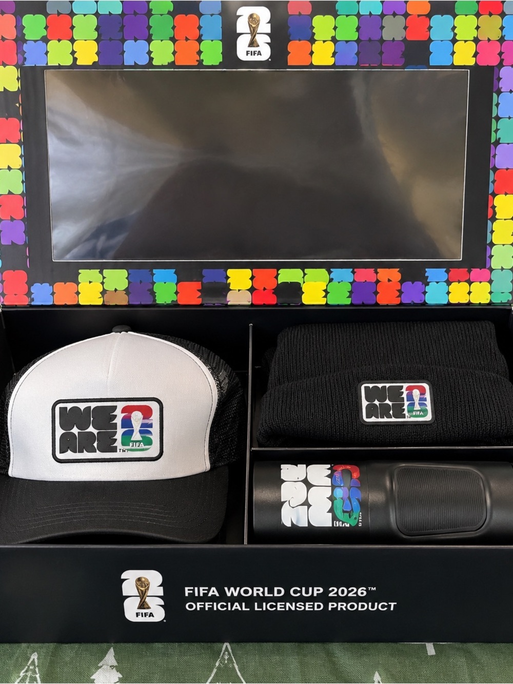 FIFA World Cup 2026 Official 3-Piece Gift Set Hat Beanie Tumbler NEW Set